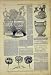 ANCIENT MEDIAEVAL ART EWERS DORIA TULIPS OLD PRINT 1850 Image