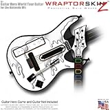 Chrome Drip on White Skin fits Band Hero, Guitar Hero 5 & World Tour Guitar ....