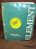 2003, 2004, 2005 Honda Element Service Shop Repair Manual