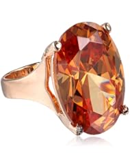 nOir Oval Cubic Zirconia Drop Ring