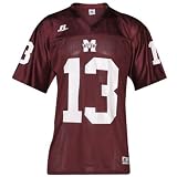 Russell Mississippi State Bulldogs #13 Maroon Replica Football Team Jersey