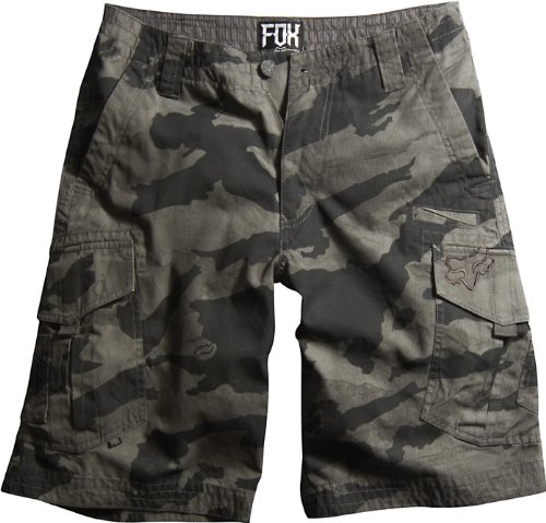 Fox Racing Slambozo Camo Cargo Shorts - 31/Charcoal Camo On Sale