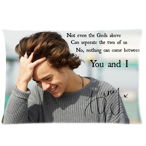 most hot popular music band stars one direction Harry Styles personalized cool Custom Cotton & Polyester Soft Pillow Case Cover 20X26 (One Side)