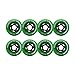 Rollerex Inline Skate/Rollerblade Wheels VXT500 80mm (8-Pack or 2-Pack or 2 Wheels w/Bearings, Spacers and Washers) (72mm Turf Green (8 Wheels))