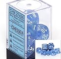 Chessex Borealis Sky Blue 7 piece dice set