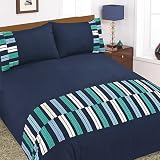 Bon Bon Duvet Cover Set, Navy Blue, Double