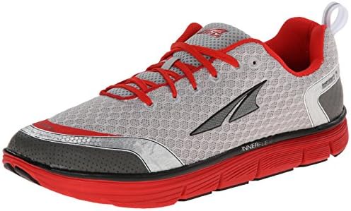 Altra Running Mens Instinct 3 Running Shoe, Silver/Red, 12.5 M US
