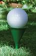Golf Ball Citronella Wax Candle with Metal Tee Garden Stake Set