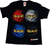 Lego Ninjago Boys 8-20 Four Ninja Faces Shirt