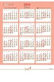 『ジャンボ文字月表 2009年カレンダー』の写真