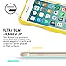 GOOSPERY Pearl Jelly for Apple iPhone 7 Plus Case (2016) Slim Thin Rubber Case (Yellow)