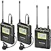 Saramonic UwMIC9 96-Channel Digital UHF Wireless Dual Lavalier Microphone System, Includes 2x TX9 Bodypack Transmitter and RX9 Portable Receiver