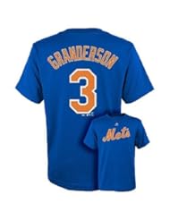 Sports: MLB Curtis Granderson New York Mets #3 Youth Player Name & Number T-shirt (Youth Small 8) - VF