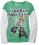 Disney Hannah Montana Girls 7-16  2Fer Top With Glitter & Studs