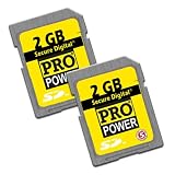 Buy Accessory Power 2 PACK of 2 GB 2048 MB Secure Digital SD Card Use w Digital... by Pro Power