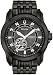 Bulova #96D103 Men's Black IP Partial Skeleton Automatic Watch