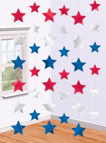 6 Stück RAUMDEKO – STARS –