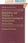 Reliability and Validity in Neuropsychological Assessment Second Edition (Critical Issues In Neuropsychology)