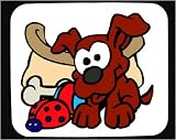 Mauspad mit Dekoration – spielen, Haustier, Hund, Spielzeug, Welpen