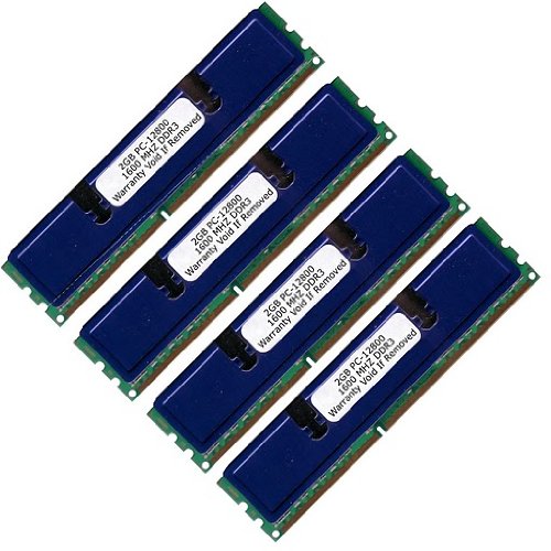 Komputerbay 8GB  4 X 2GB  DDR3 DIMM 240pin 1600Mhz PC3 12800 FOR ASRock P43Twins1600 8 GB
