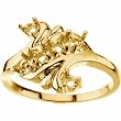 14K Yellow Gold Mother's Ring - 6 Gemstone -- YOU CHOOSE THE COLORS!