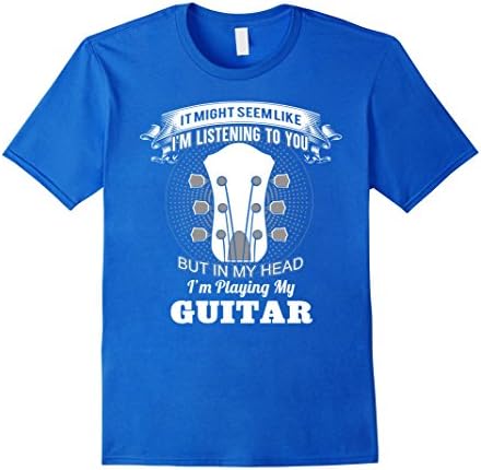 Men's I'm playing my Guitar Medium Royal Blue