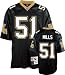 Sam Mills New Orleans Saints Black NFL Premier Throwback Jersey