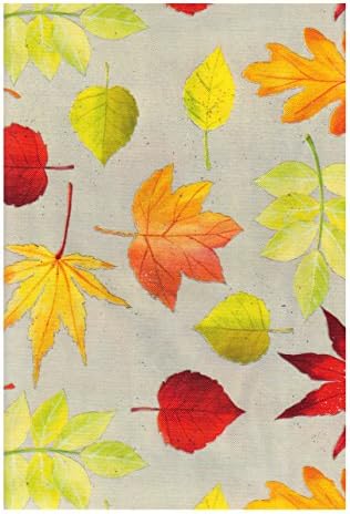 Autumn Leaves PEVA Vinyl Tablecloth Flannel Backed 52 x 70