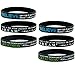 (6-pack) INSPIRATIONAL QUOTE BRACELETS - 