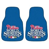 2008 World Series Champion Philadelphia Phillies universal fit Carpet 2 Pc Car Floor Mat (Rug)