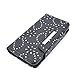 iPhone 6 Case, HESPLUS Bling PU leather Flip Detachable Wallet Case with Credit Card Slot Holder for Apple iPhone 6 4.7 Inch (black)