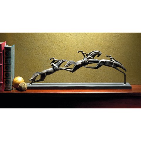 Sale - Steeplechase Equine Horse Statue - Ships Immediatly !!