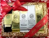 100% Pure Kona Coffee Sampler, Aloha Island Exclusive, Ground Coffee, Brews 60 Cups