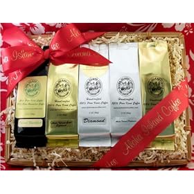100% Pure Kona Coffee Sampler, Aloha Island Exclusive, Ground Coffee, Brews 60 Cups by Aloha Island Coffee