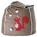 Cheeky Squirrel Kids Bean Bag Cover Red Squirrel On Sand Beanbag