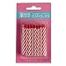 Oasis Supply Candy Stripe Birthday Candles, 2.5-Inch, Red
