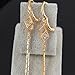 YAZILIND Charming Smooth 18k Gold Filled Cubic Zirconia Unique Design Dangle Drop Earrings for Women