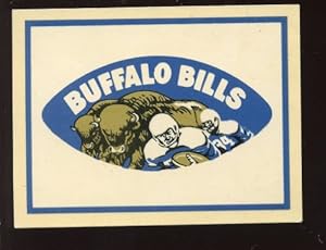 1960 Fleer AFL Football Sticker Buffalo Bills EX+