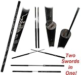 Black Dragon Wood Katana...2 SWORDS IN 1