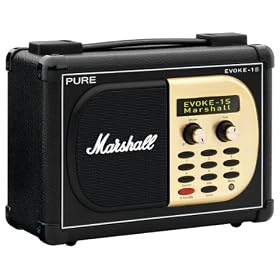 PURE EVOKE-1S Marshal, Portable DAB/FM Radio with Unique Marshall Styling for EVOKE-1S Marshall