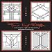 Frank Lloyd Wright Designs for Windows, Square Embossed Boxed Notecards