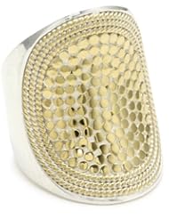 Anna Beck Designs "Gili" 18k Gold-Plated Wire Rimmed Saddle Ring