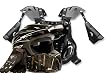 Helmet Gloves Goggles and Chest Protector Motocross Gear Set (Medium)