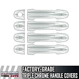 2006-2010 Hyundai Sonata 4dr Chrome Door Handle Covers (No Passenger Keyhole) 