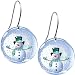 Snow Globe Snowman Earrings