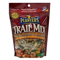 Planters Trail Mix, Nuts, Seeds, Raisin, 6-Ounce Bags (Pack of 12)