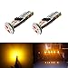JDM ASTAR Extremely Bright Canbus Error Free 3030 Chipsets 168 175 194 2825 W5W T10 New Style LED Bulbs,Amber Yellow ( Interior Use Only)