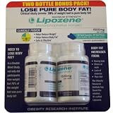 Lipozene Maximum Strength Fat Loss Supplement, 60 Capsules, 1500mg (Pack of 2)