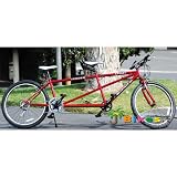 J Bikes by Micargi Sport 26" 21-Speed 2-Seater Tandem Bicycle - Red