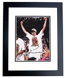 Toni Kukoc Autographed/Hand Signed Chicago Bulls 8x10 Championship Photo BLACK CUSTOM FRAMED